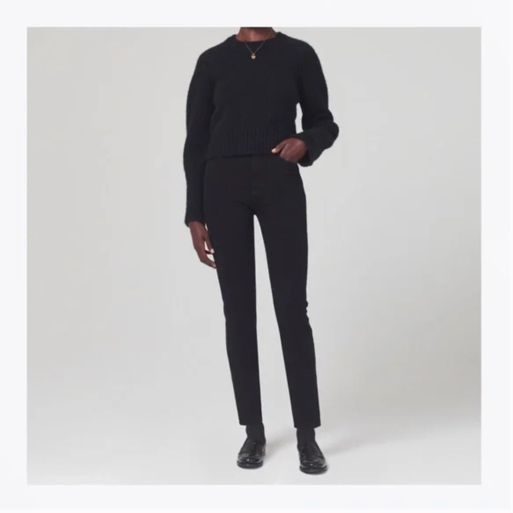 Citizens of Humanity 'Olivia' Black High Rise Slim Ankle Denim Jeans (26)